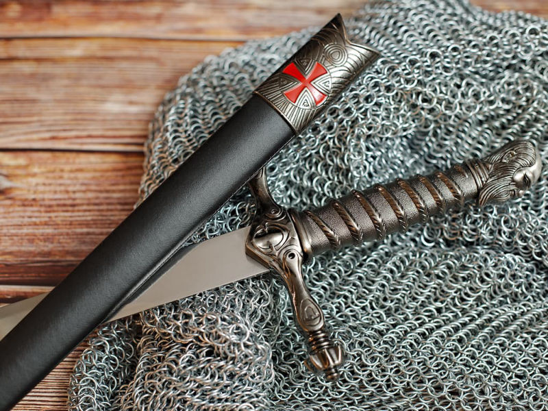 Templar ceremonial sword "Jacques de Molay" #Terressens