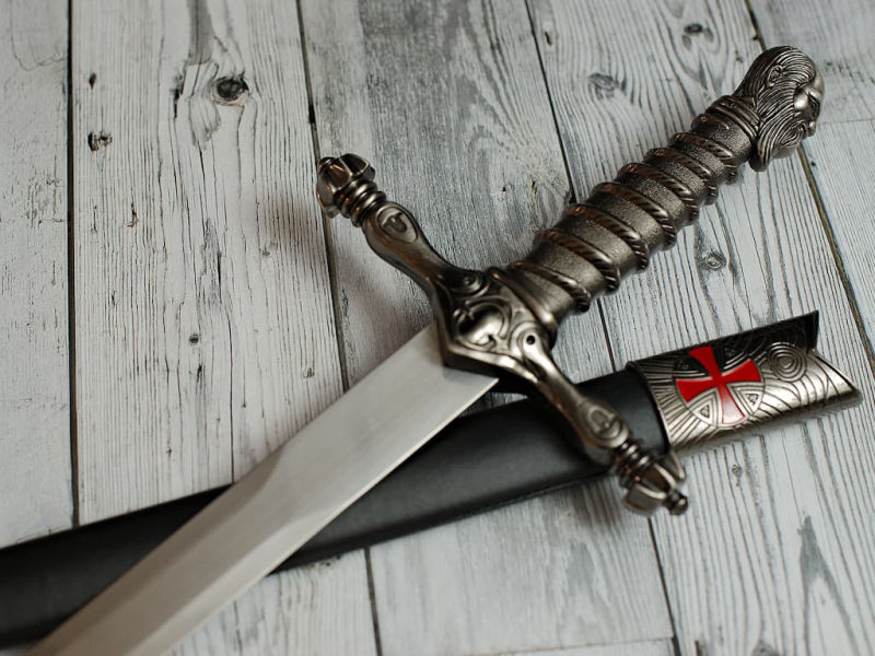 Templar ceremonial sword "Jacques de Molay" #Terressens