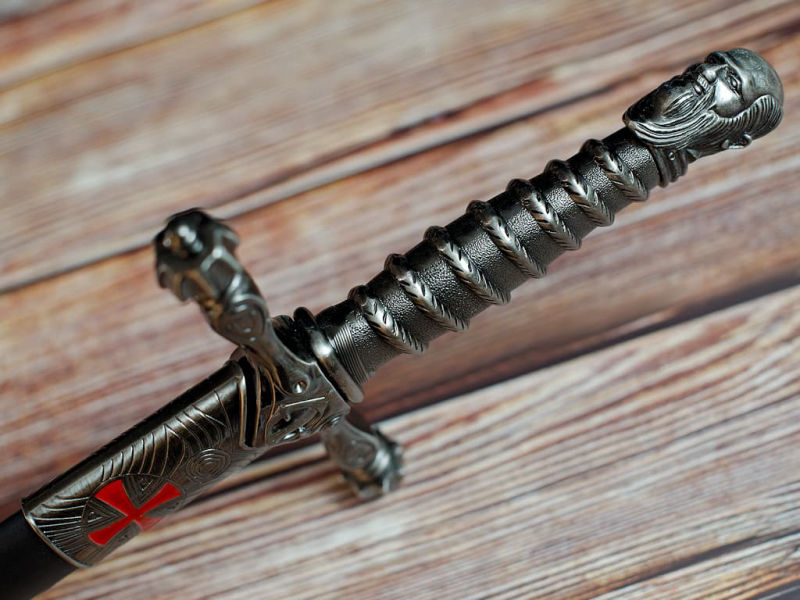 Templar ceremonial sword "Jacques de Molay" #Terressens